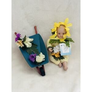 Ashton Drake Calendar Baby May Galleries 1995 Flowers Porcelain Doll Collectible